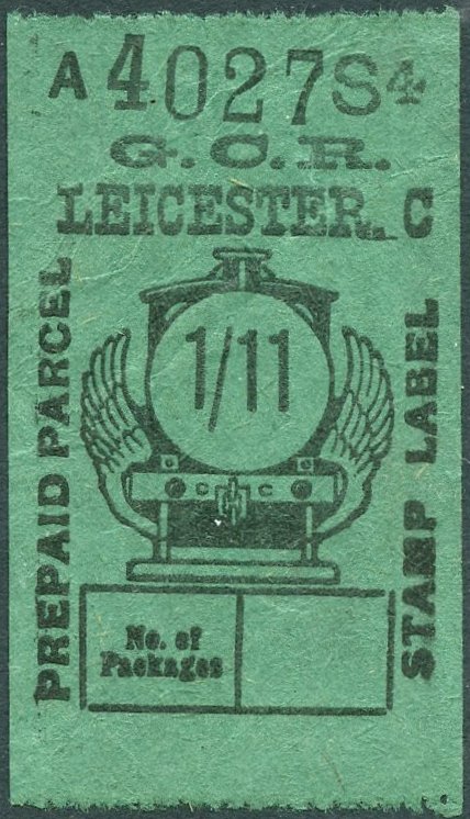 Great Central Railway Parcel Post Locomotive 1/11 on Green paper