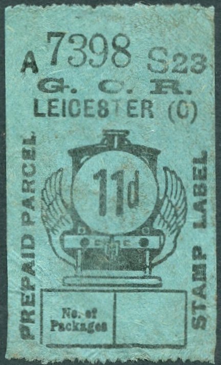 Great Central Railway Parcel Post Locomotive 11d on Green paper
