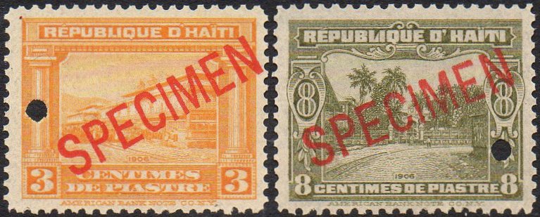 timbres-poste stamps Haiti 1906 Specimen