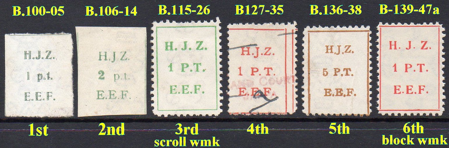 Palestine Hejaz Railway Revenue Stamps