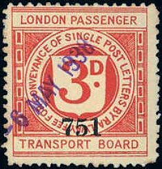 Railway Letter Stamps London Passenger Transport  Board
