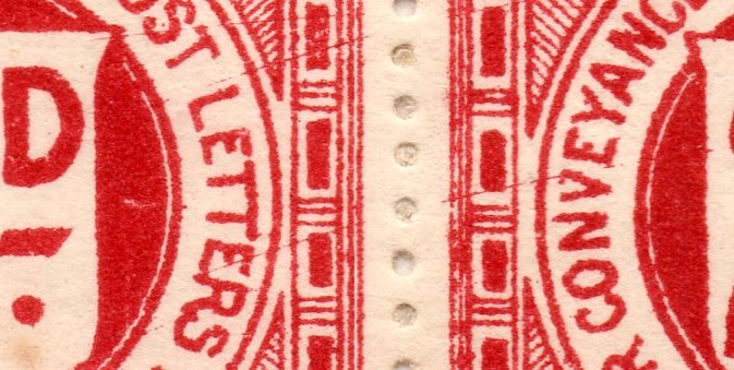 Railway Letter Stamps Metropolitan Railway 19th Issue Plate Flaw - Scratched Plate