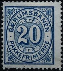 Frimerker stamps Norway B&aelig;rumsbanen  Railway Parcel Stamps timbres-poste Briefmarken