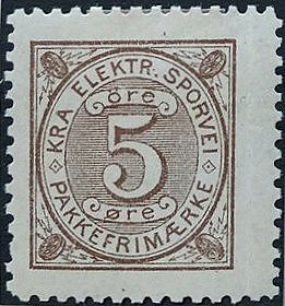 Frimerker stamps Kristiania Elektriske Sporvei Tramway Parcel Stamps timbres-poste Briefmarken