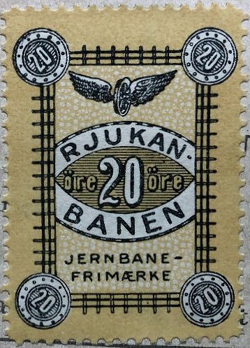 Frimerker stamps Norway Rjukanbanen Railway Parcel Stamps timbres-poste Briefmarken