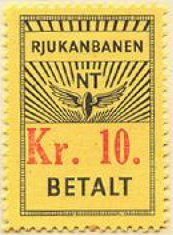 Frimerker stamps Norway Norsk Rjukanbanen  Railway Parcel Stamps timbres-poste Briefmarken