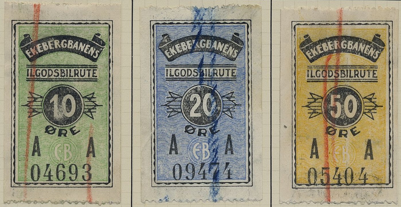 Frimerker stamps Ekebergbanen timbres-poste Briefmarken 