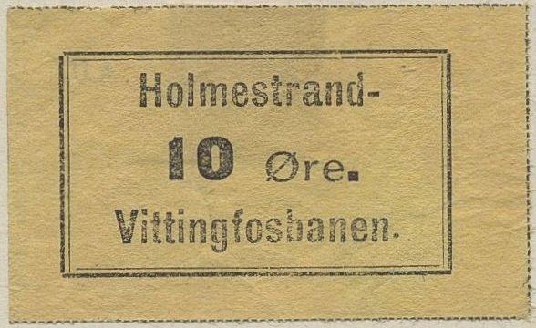 Frimerker stamps HOLMESTRAND-VITTINGFOSBANEN  timbres-poste Briefmarken