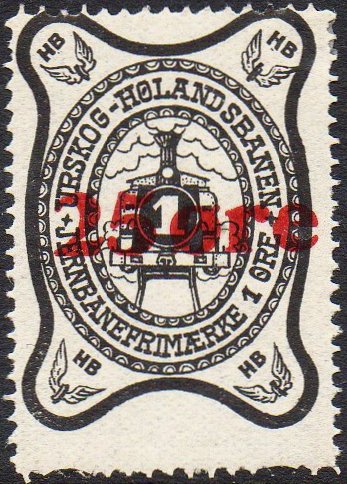 Frimerker stamps Norwegian Railway Stamps Urskog timbres-poste Briefmarken 