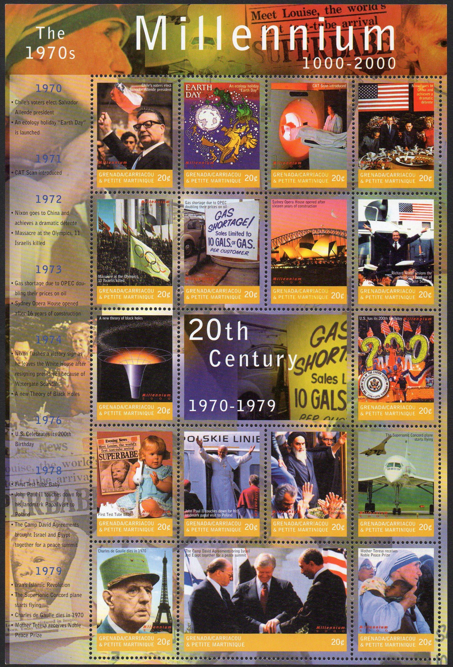 Sydney Harbour Bridge & Opera House Grenada Grenadines Millennium issue