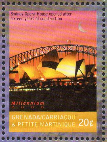Sydney Harbour Bridge & Opera House Grenada Grenadines Millennium issue