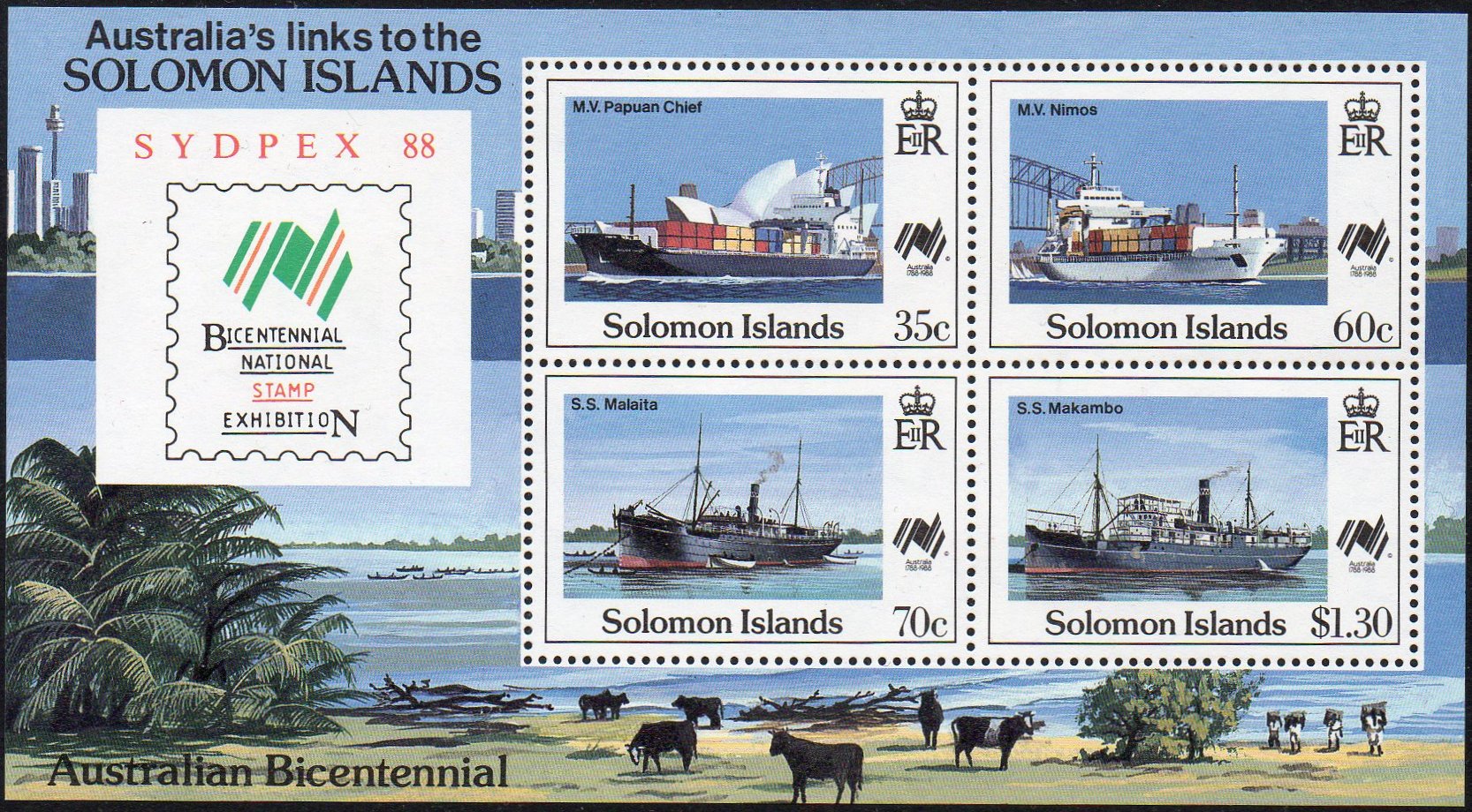 Sydney Harbour Bridge stamps Solomon Islands