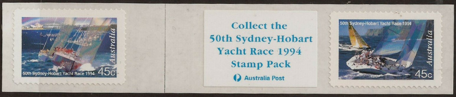 Australia 1992 stamp issue Sydney-Hobart Yacht Race and Sydney Harbour Bridge