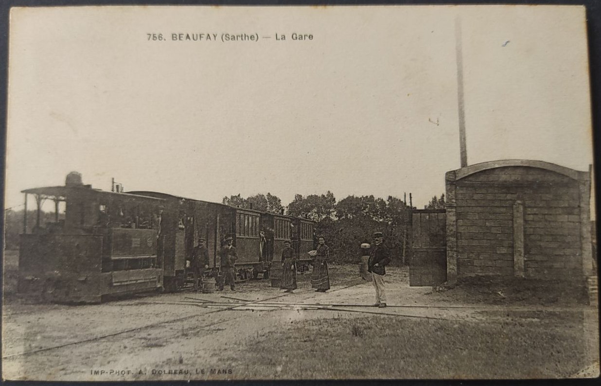 Gare de Beaufay, Sarthe : Le tramway