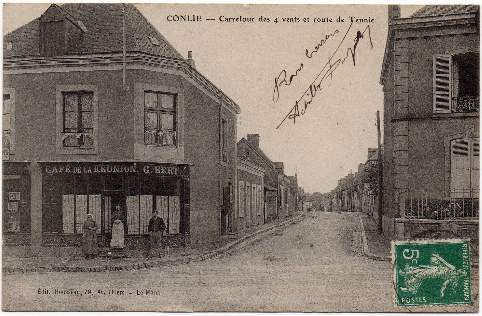 Courrier-Convoyeur-Ligne Le Mans à La Chartre  Type 3