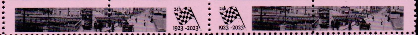 Le Mans : Le Pont-en-X : Poster Stamps Cinderellas Motor Racing Le Mans 24-hour Centenary ; le Pont en X ; les Tramways de la Sarthe