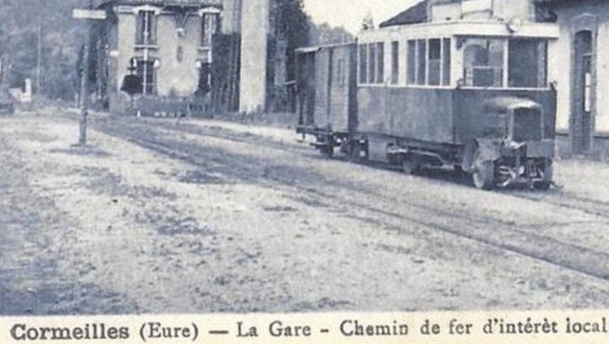 Gare de Cormeilles, Eure : Metre-gauge local railway