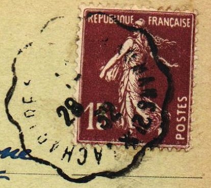 Railway / Tramway cancellations of La Sarthe : Courrier-Convoyeur-Ligne La Chartre-s/le Loir au Mans 2⁰ 1932