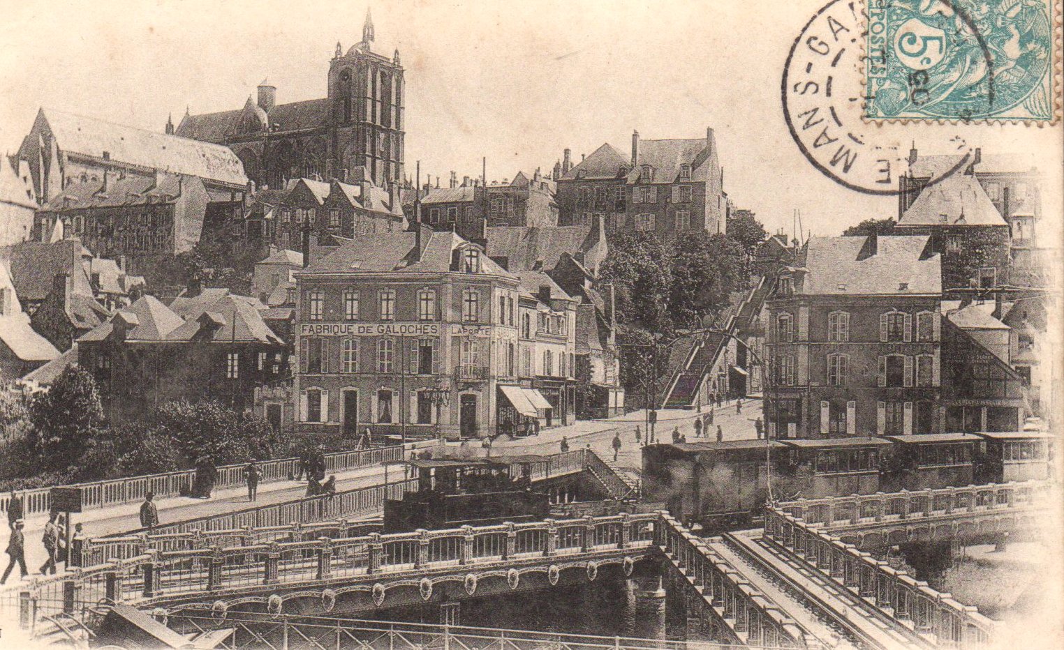 Le Mans Pont en X - Tramways de la Sarthe et de la Ville