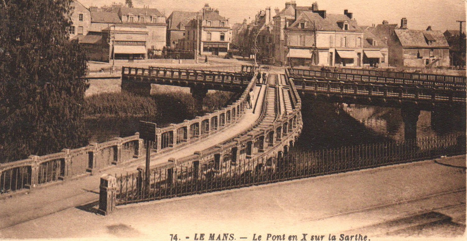 Le Mans Pont en X - Tramways de la Sarthe et de la Ville