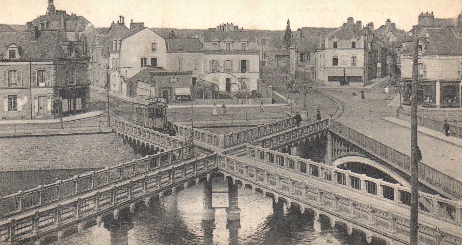 Le Mans Pont en X - Tramways de la Sarthe et de la Ville
