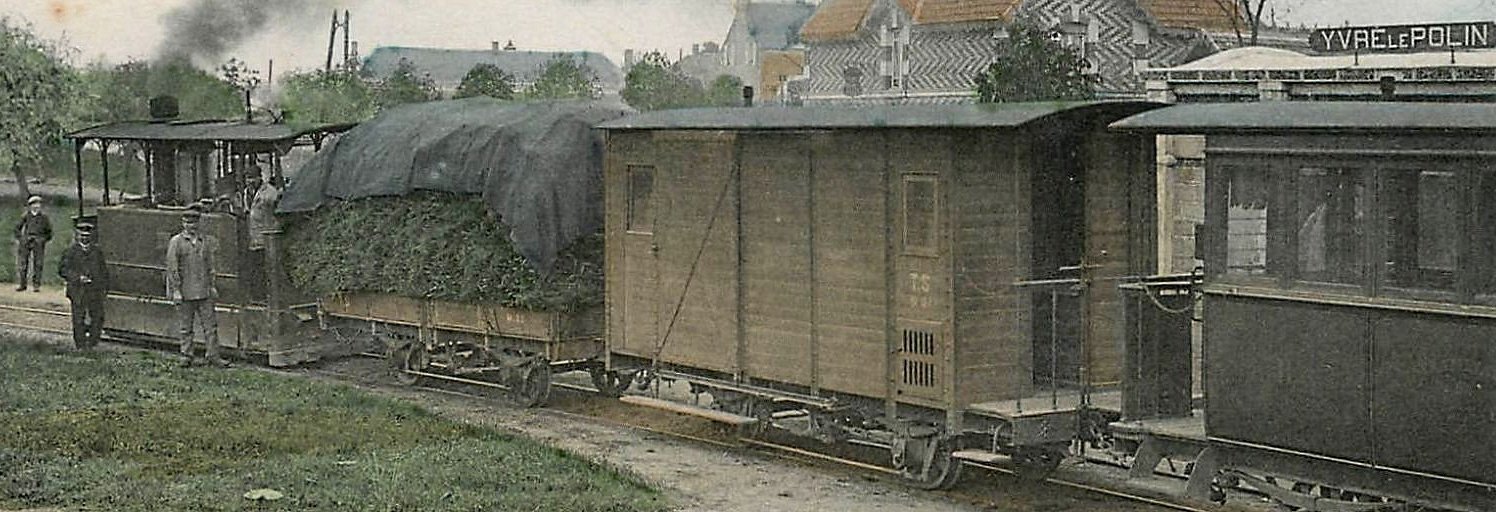 Courrier-Convoyeur fourgon perhaps at Yvré-le-Pôlin on the Le Mans to Mayet line, Tramways de la Sarthe