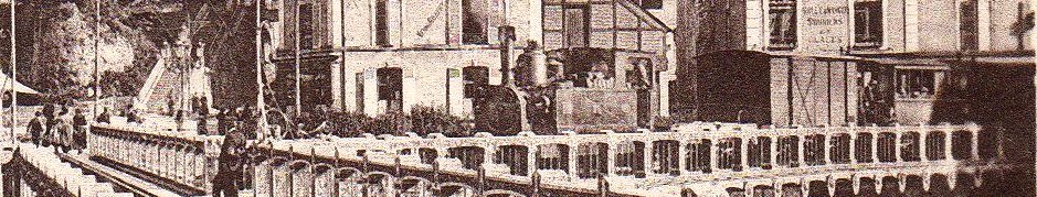 France : Train � vapeur, Tramways de la Sarthe, pont-en-X, Le Mans