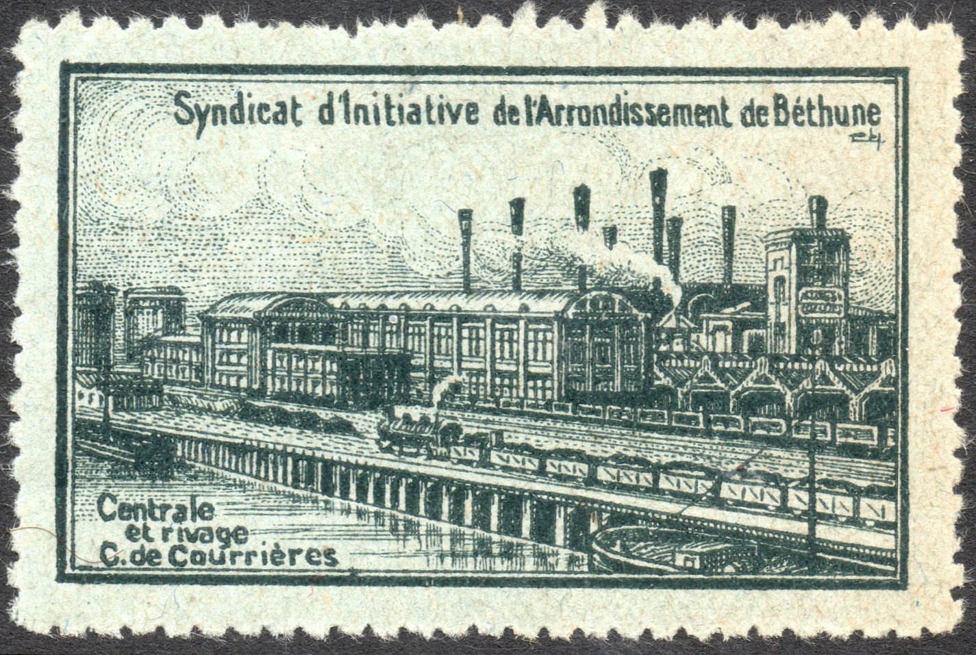 Syndicat d'Initiative de Béthune : Vignettes Poster Stamps : Centrale et Rivage