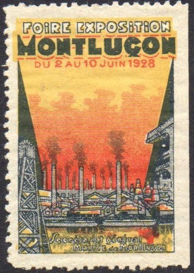 France Vignette Poster Stamp Montlucon