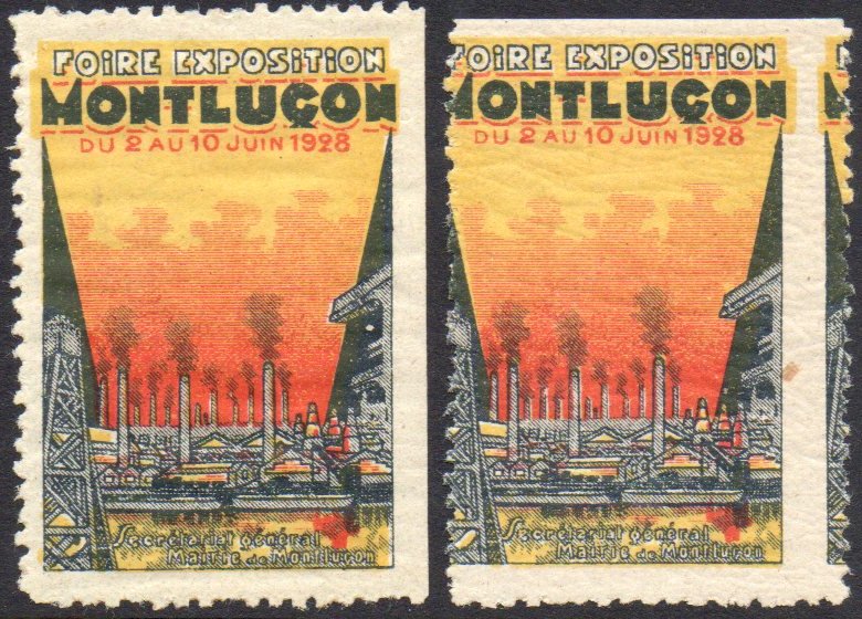 France : Montluçon : Foire / Exposition 1928 Vignette Cinderlla