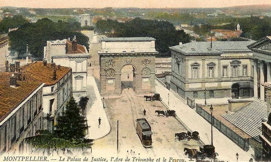 France Carte Poatale Montpellier L'Arc Palais de Justice