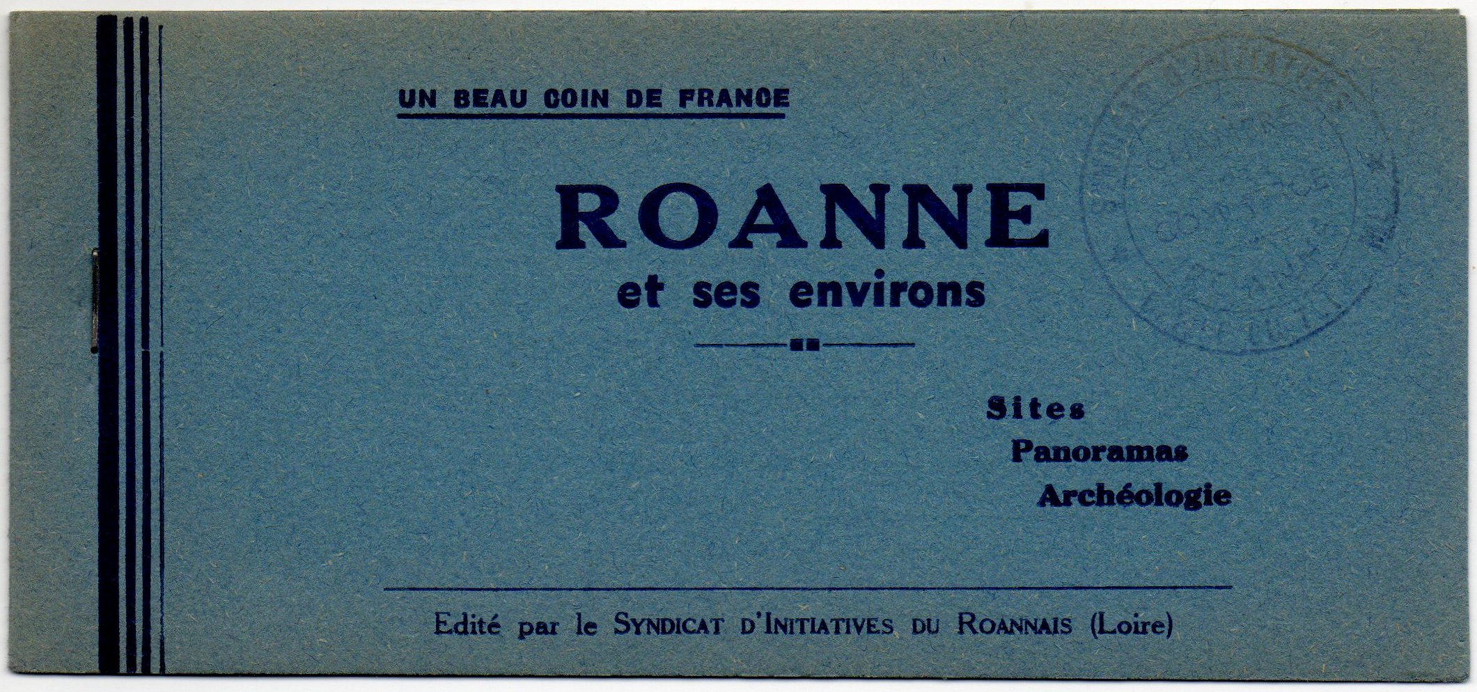 France Cinderella : Roanne Port : Carnet de 6 Vignettes philateliques  