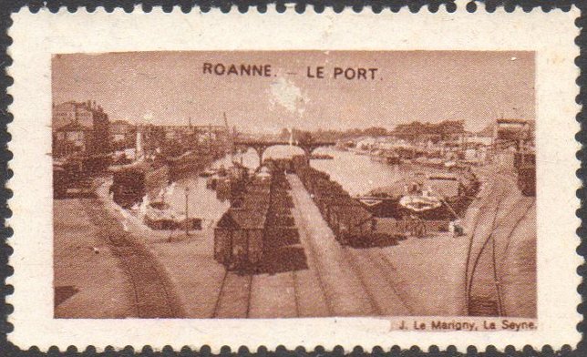 France Cinderella : Roanne Port : Vignette philatelique  