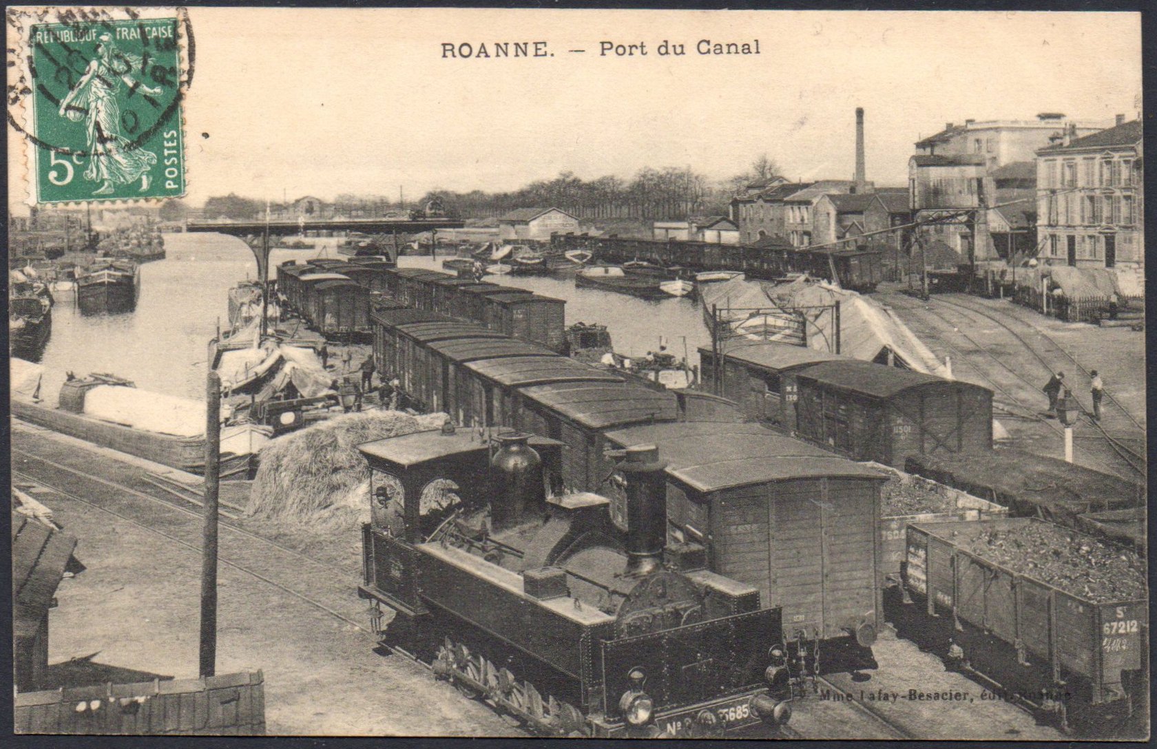 France Cinderella : Roanne Port : Carte Postale 