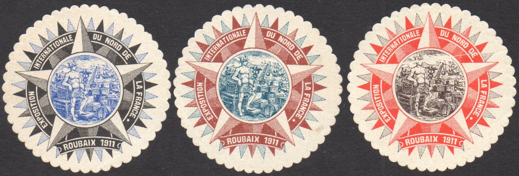 France Philatelie / Vignettes / Cinderella Stamps : Roubaix : 1911 : Exposition Internationale du Nord de la France 
