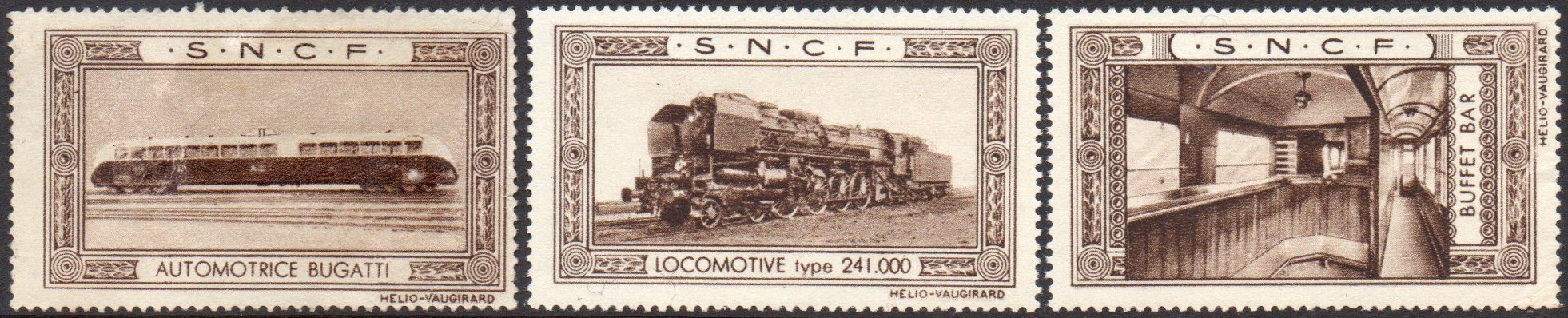 Philatelie France Vignette : S.N.C.F. Publicité Publicity Stamps Reklamemarken