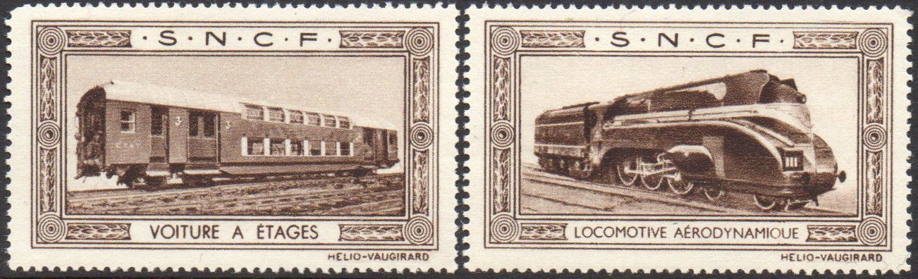 Philatelie France Vignette : S.N.C.F. Publicité Publicity Stamps Reklamemarken