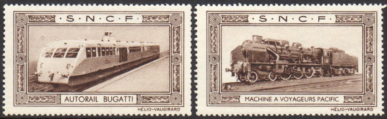 Philatelie France Vignette : S.N.C.F. Publicité Publicity Stamps Reklamemarken