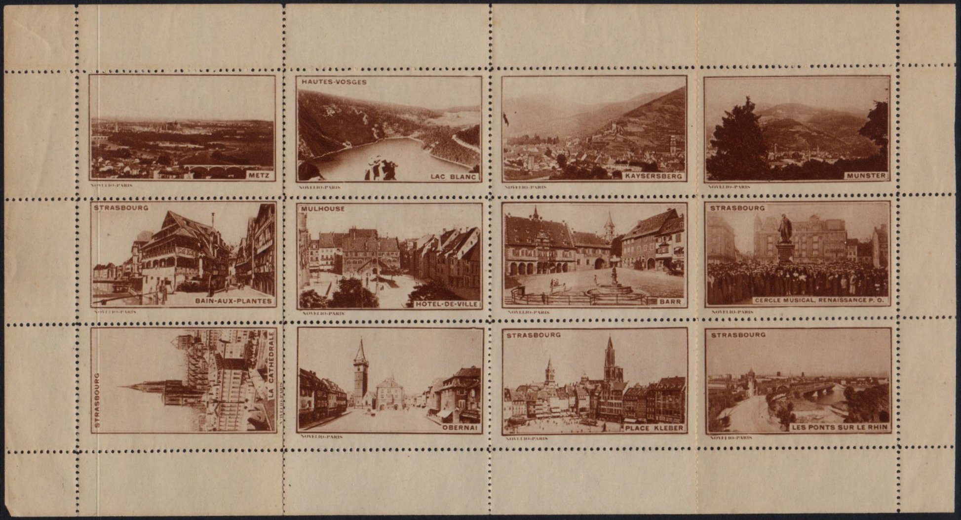 France : Vignette Strasbourg Place Kleber - views of the Vosges