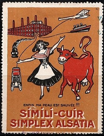 Philatelie France : Simili-Cuir Simplex Alsatia 