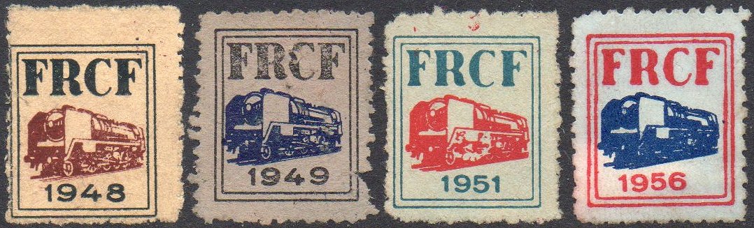 Philatelie France : FRCF vignettes : Federation des Retraités de Chemin de Fer