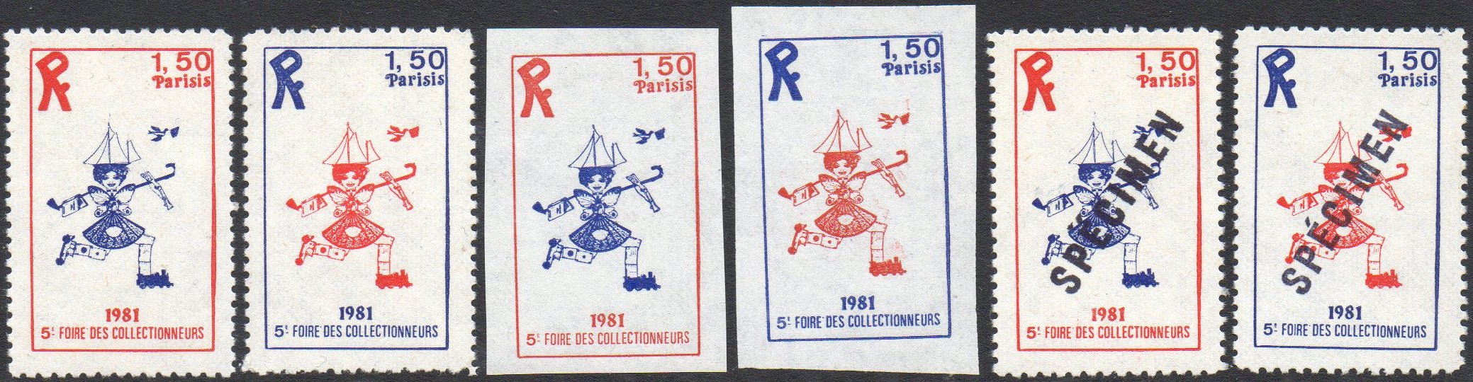 Philatelie France : Foire des Collectionneurs Parisis 1981 : 